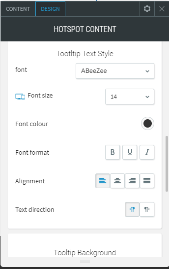 hotspot content widget