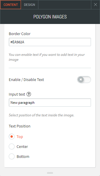 polygonal image widget