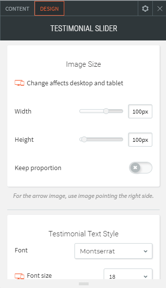 testimonial slider widget