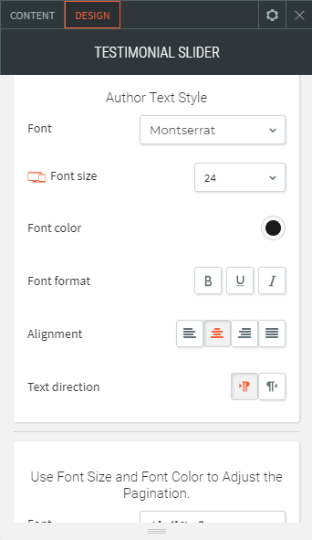testimonial slider widget