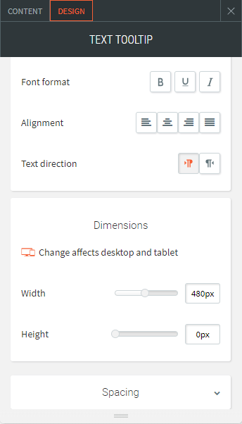 text tooltip widget