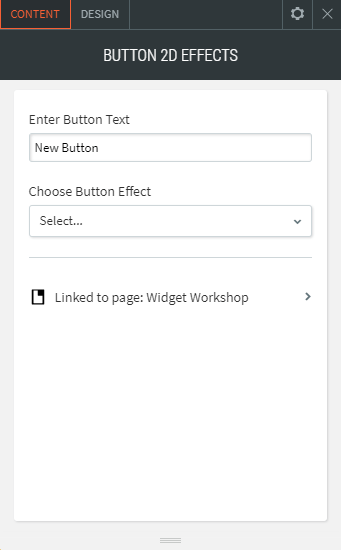 button 2d effects widget