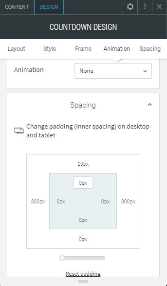 countdown duda widget