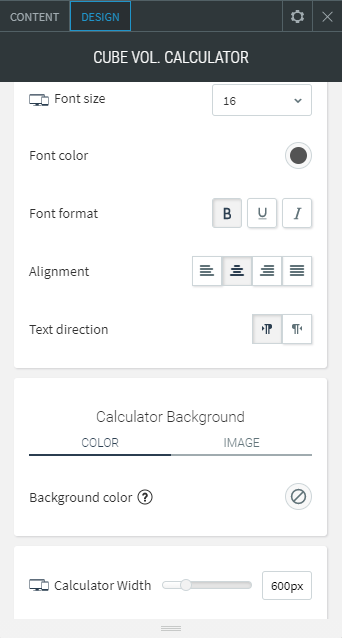 cube volume calculator widget