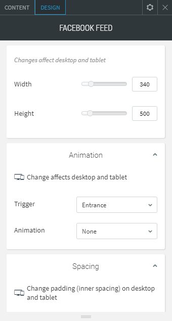 facebook feed widget