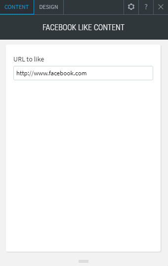 facebook like widget