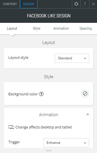 facebook like widget