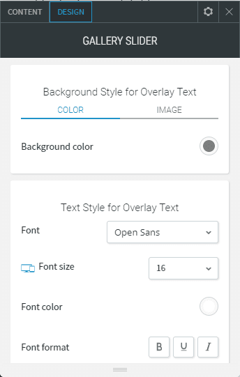 gallery slider widget