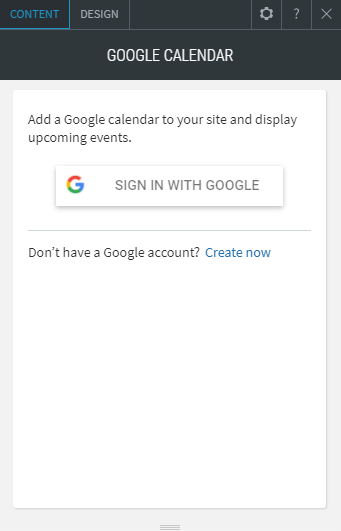 google calendar widget