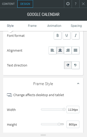 google calendar widget
