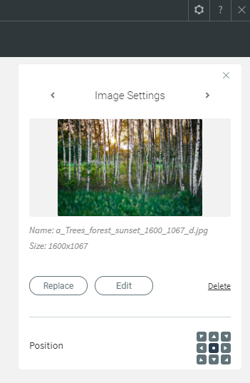 image slider widget