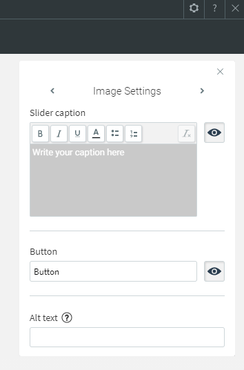 image slider widget