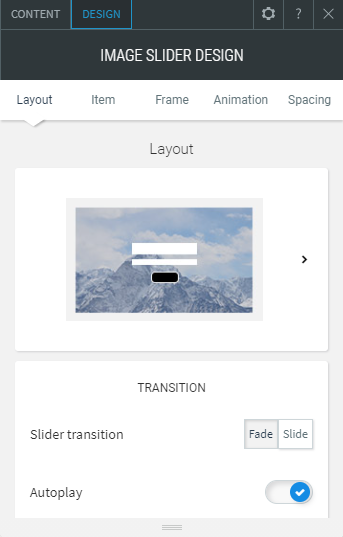 image slider widget