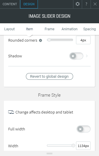 image slider widget