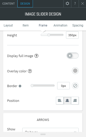 image slider widget