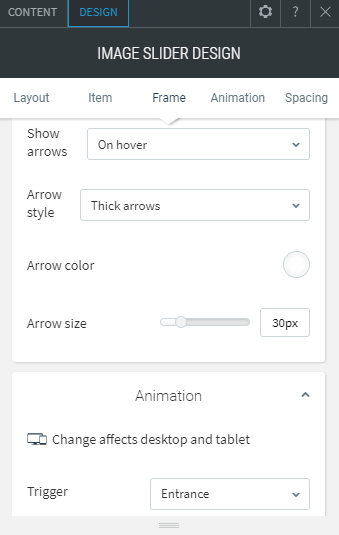 image slider widget