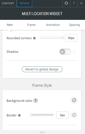multi location widget