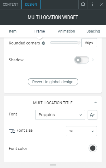 multi location widget