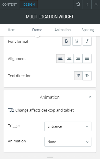 multi location widget