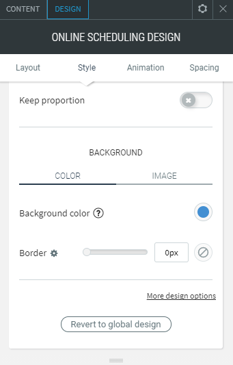 online scheduling widget