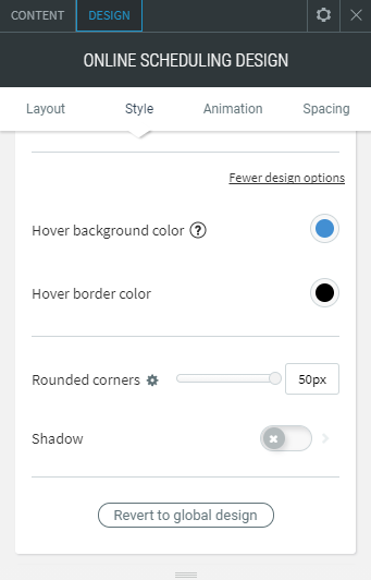 online scheduling widget