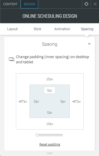online scheduling widget