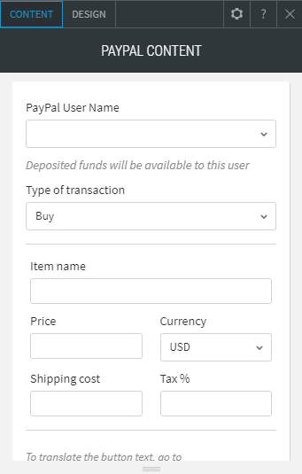 paypal widget