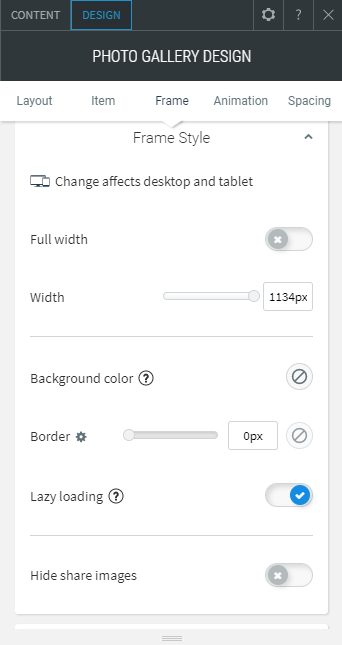photo gallery widget