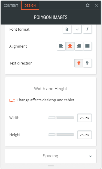 polygonal image widget