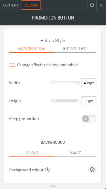 promotion button widget