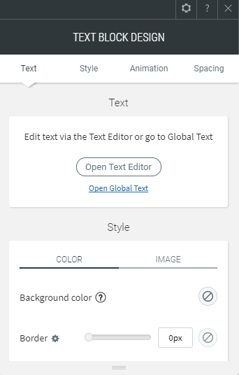 paragraph & title widget