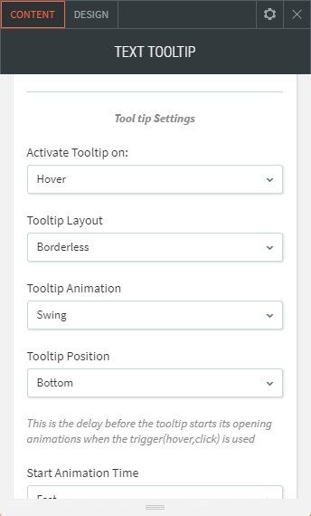 text tooltip widget