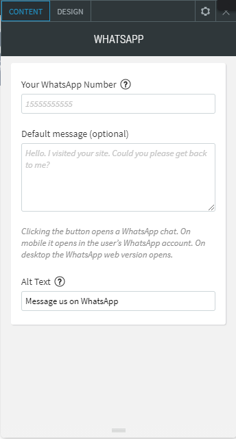 whatsapp widget