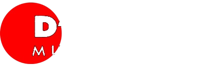 Un cerchio rosso con una lettera d bianca al suo interno.