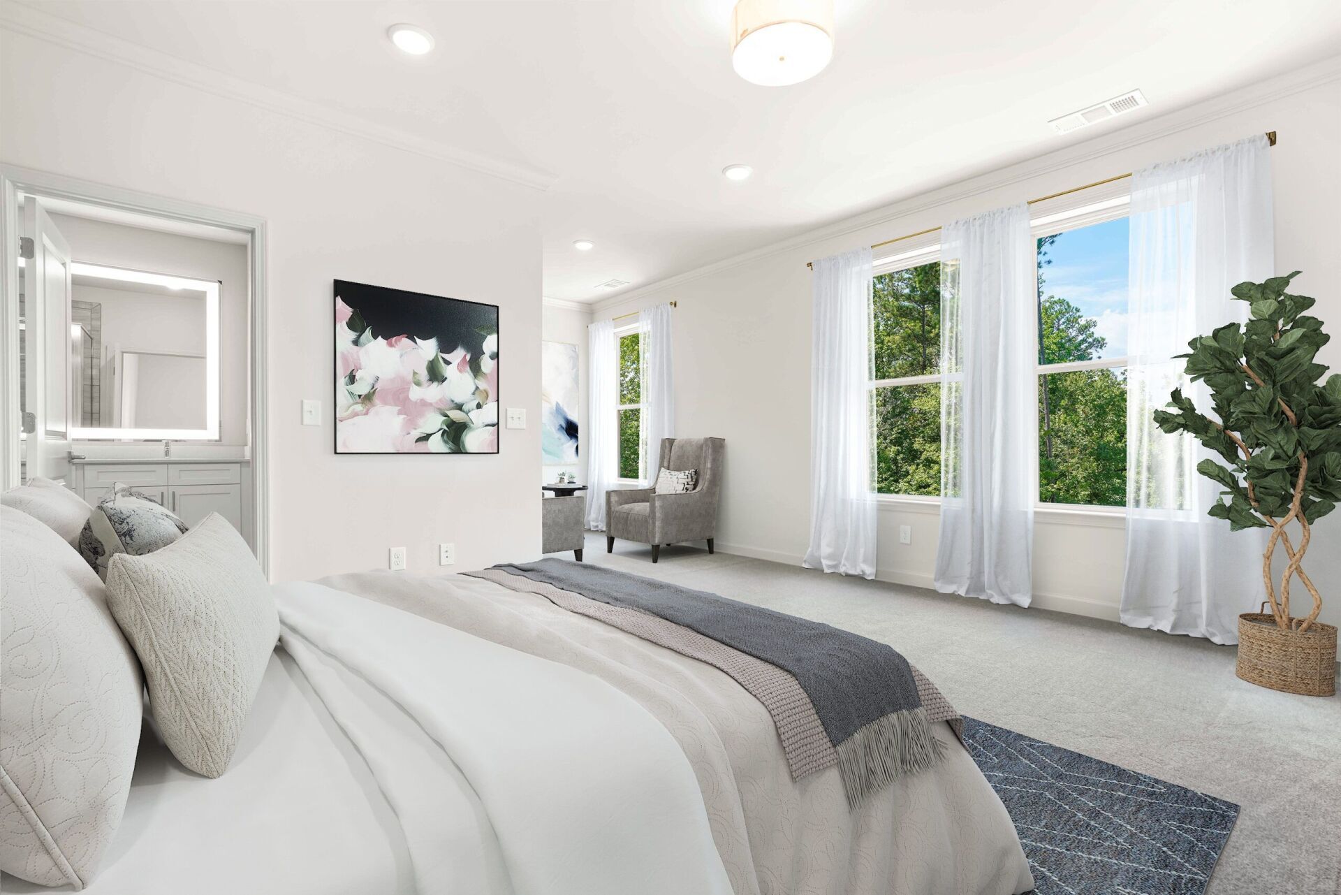 Bedroom | Deluxeton Homes | Dunwoody, GA 30346