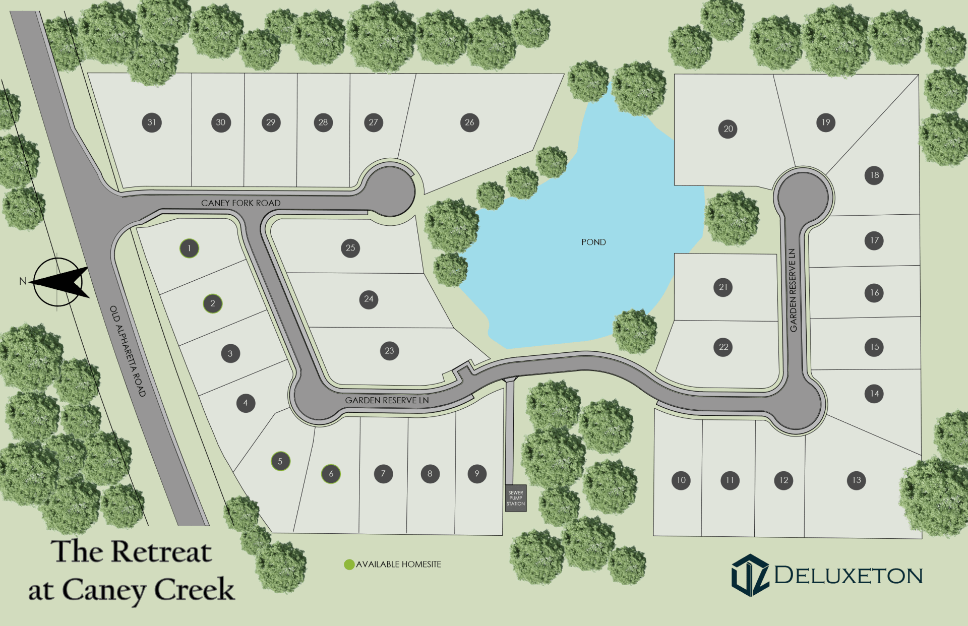 Siteplan-The Retreat at Caney Creek