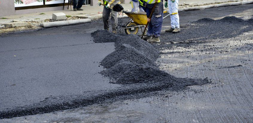 Recontruction of a street road