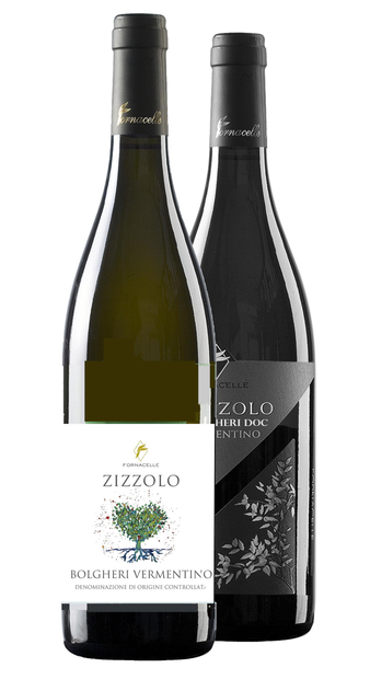 Bottle of white Zizzolo wine