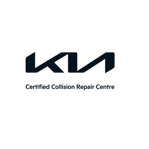 A certified collision repair centre logo on a white background.
