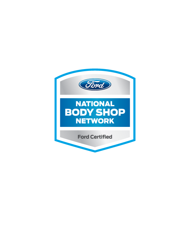 The logo for the national body shop network ford certified
