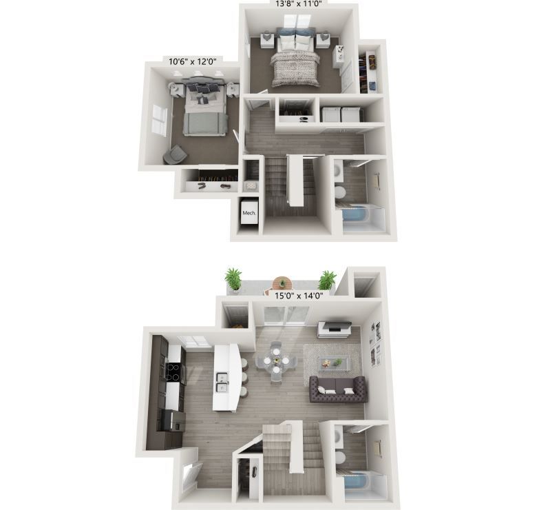 2x2 Diamond floorplan