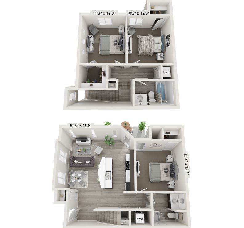 3x2 Diamond floorplan