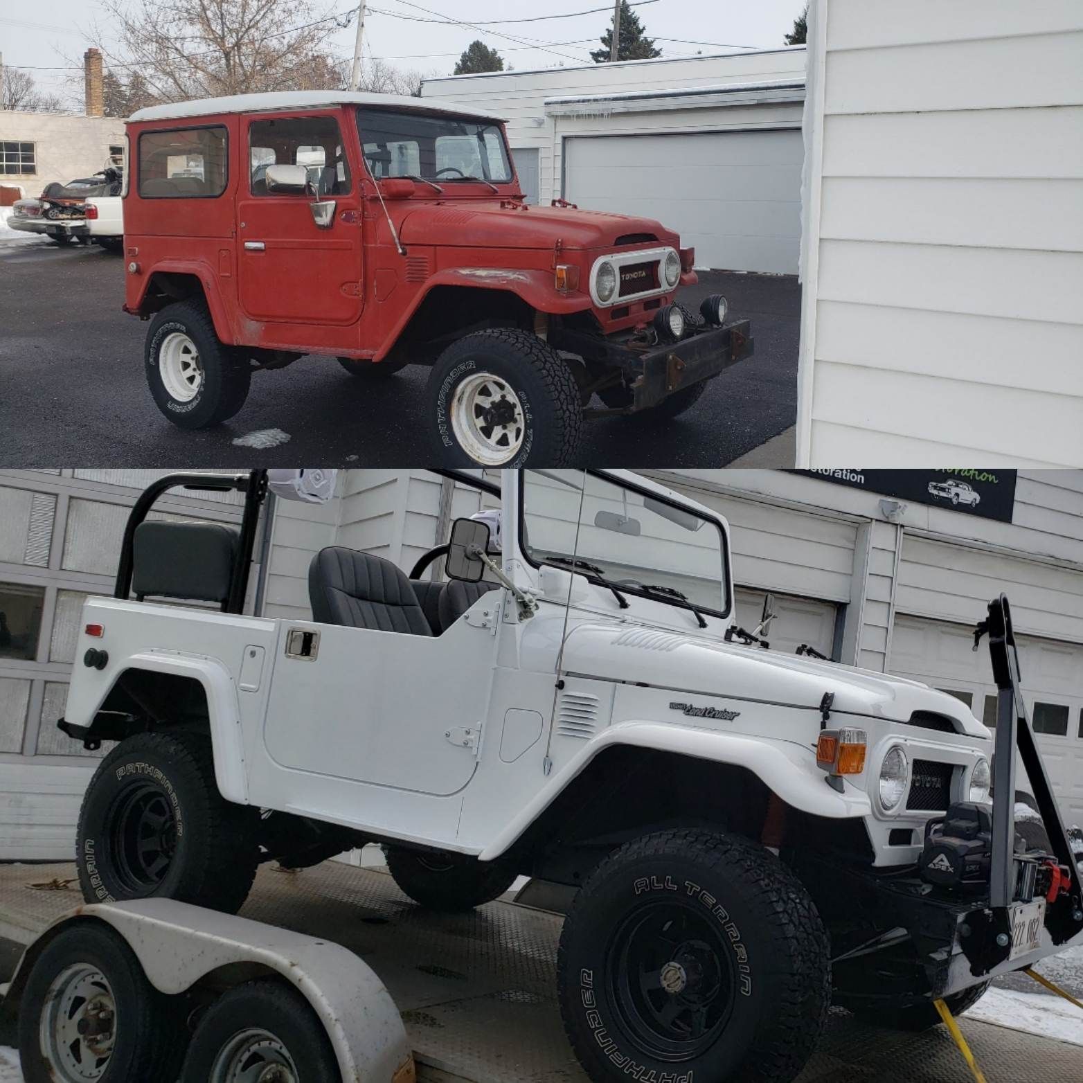 FJ40 Before and after