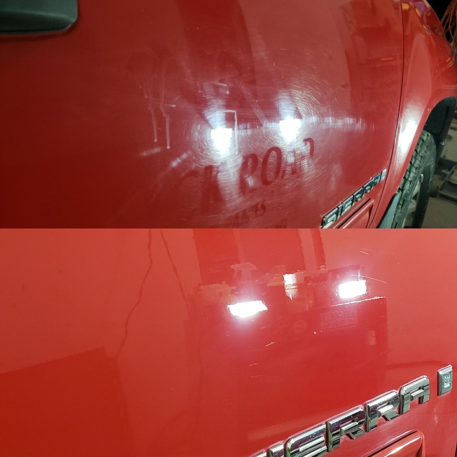 GMC 402k mile truck paint correction