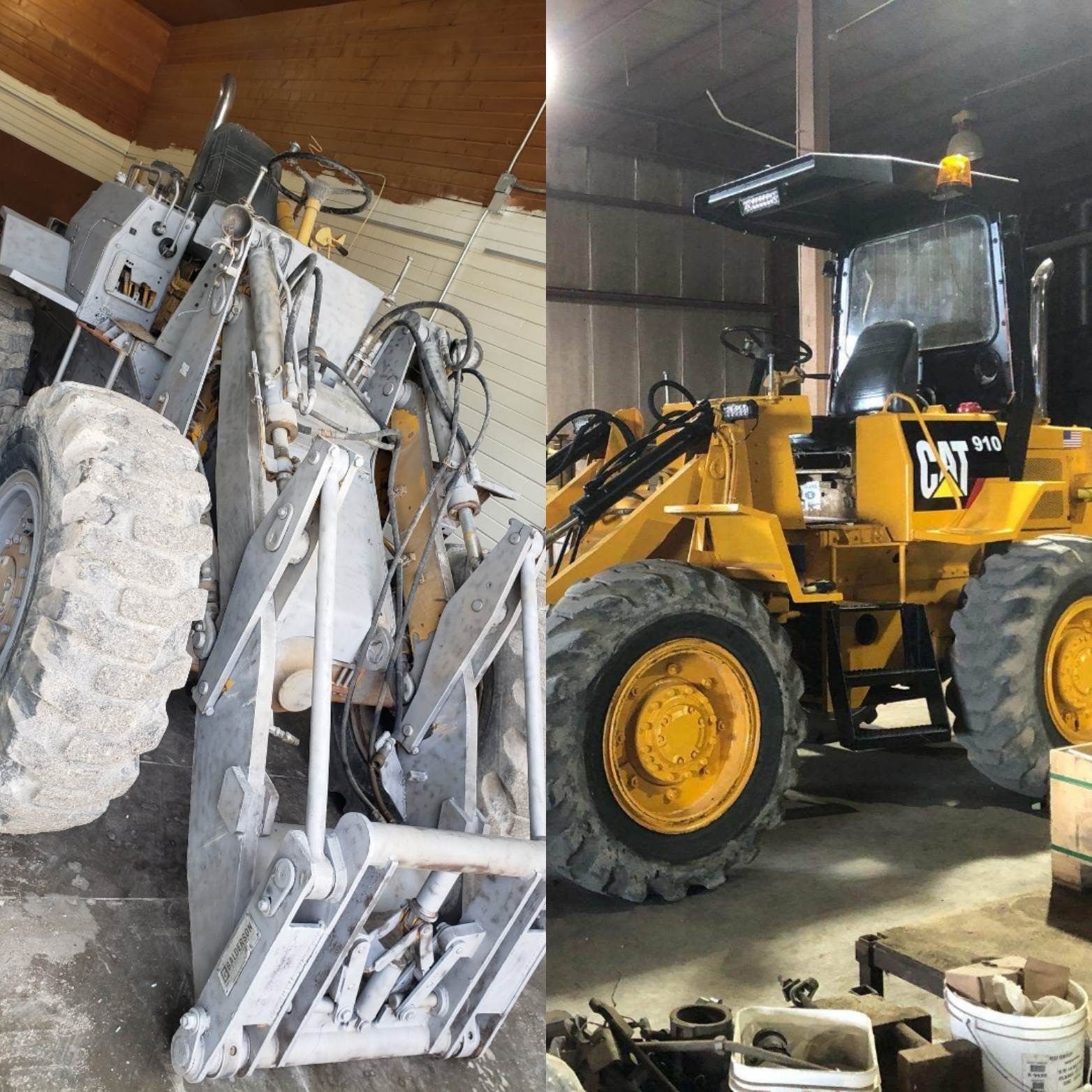front loader before and after