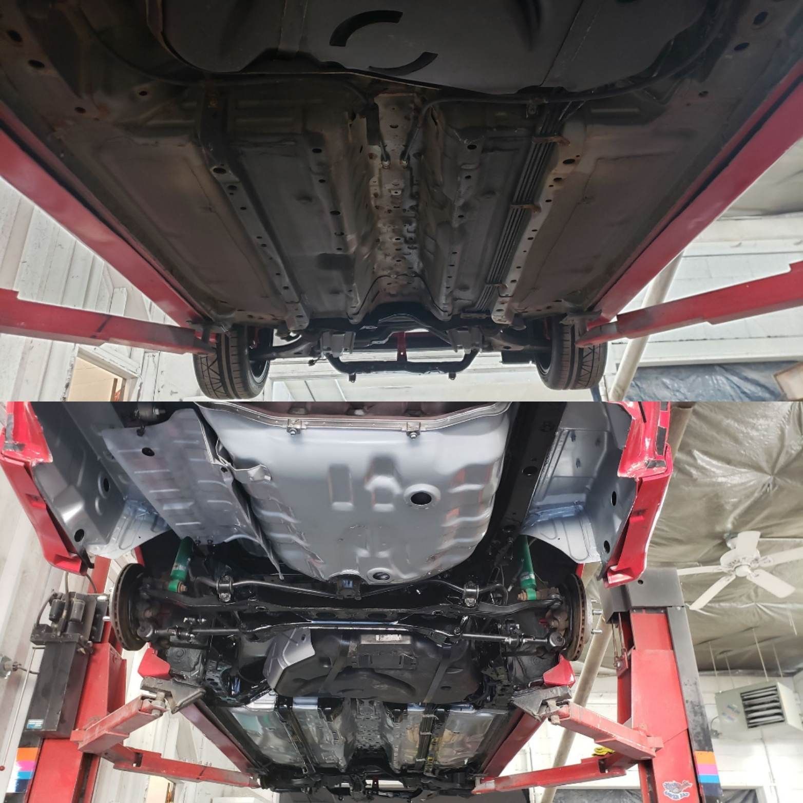 galant undercarriage before and after