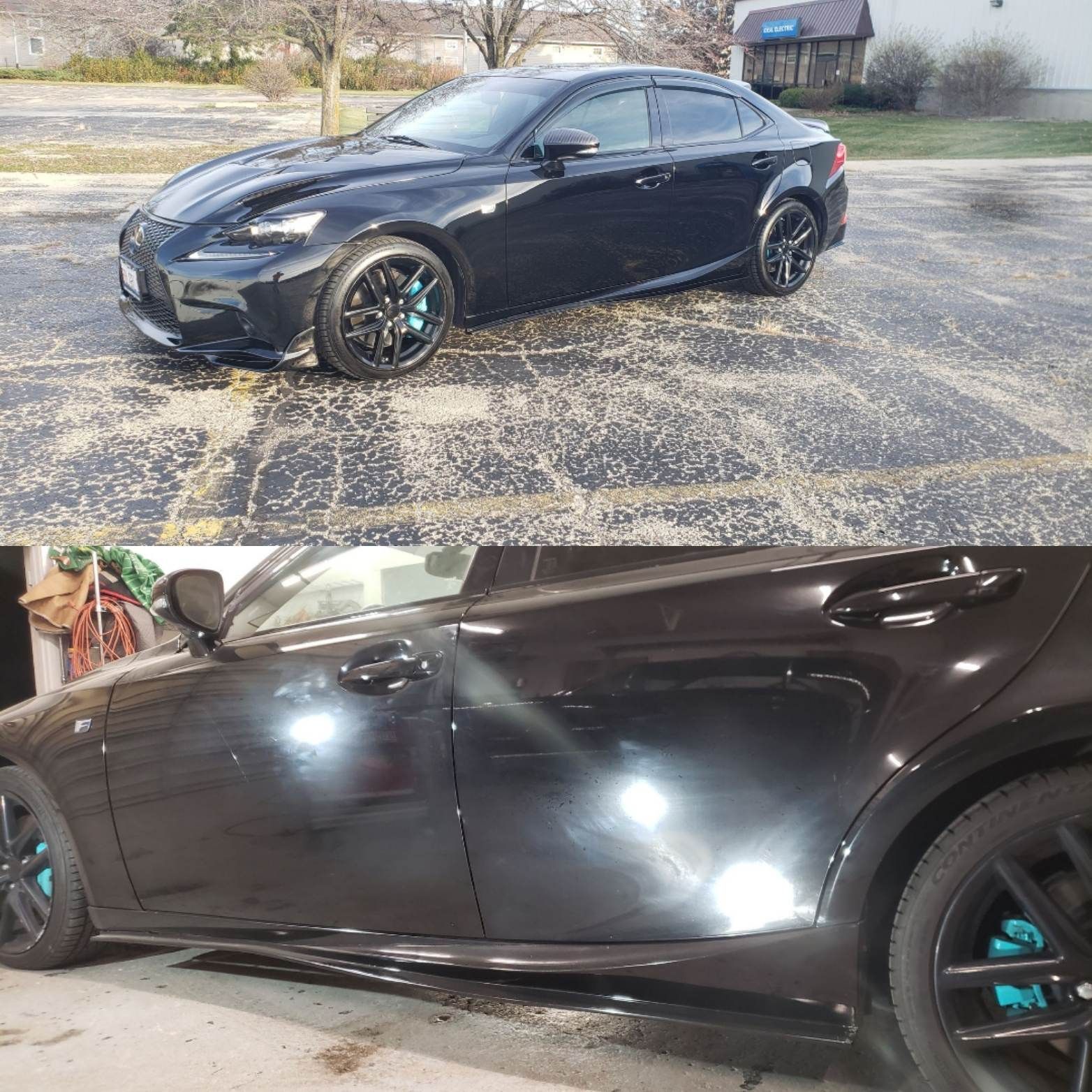 lexus paint correction before and after