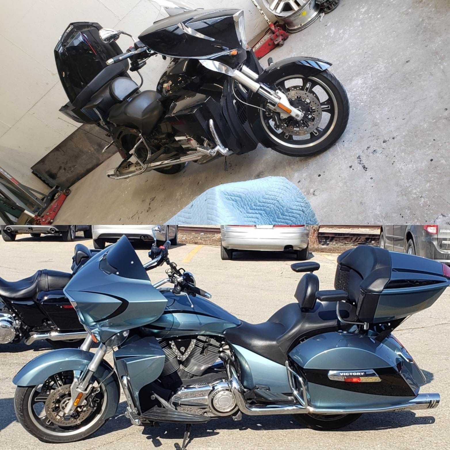 victory motorcycle before and after