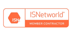 ISNetworld verified electrical contractor badge.