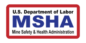 MSHA compliant industrial electrical contractor badge